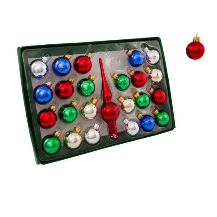 Mini Tree Multi Color Decorating Set Close Up