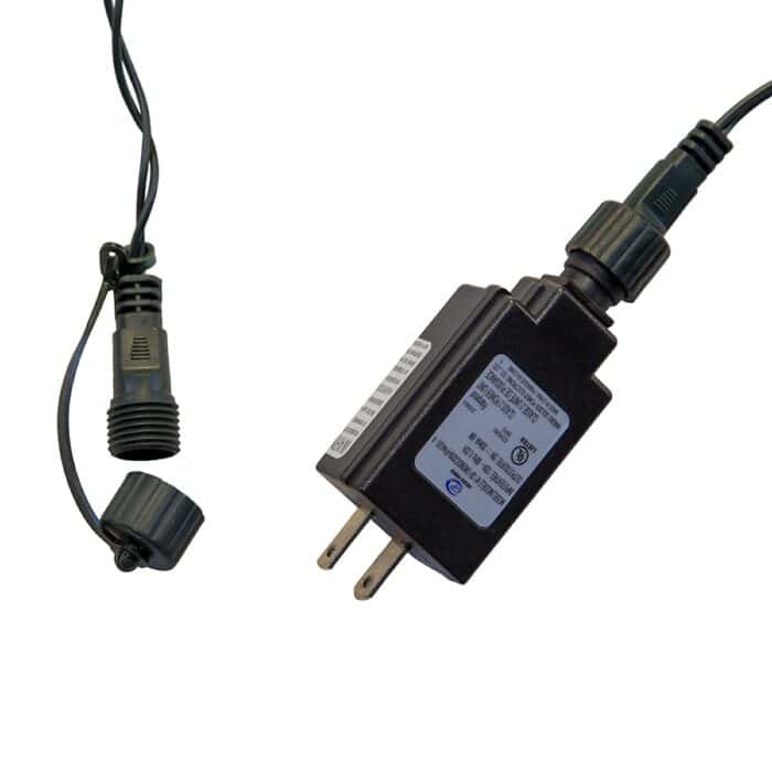 Multicolor or Warm White Super C9 Yard Stake Lights Plug and Adapter