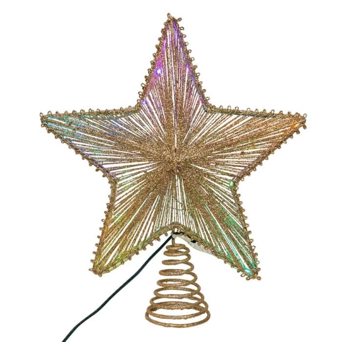 Multicolor SMD LED Star Tree Topper Close Up