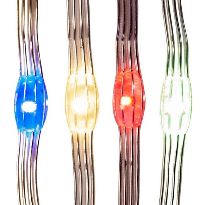 Multicolored Led Ribbon Light Close Up Color