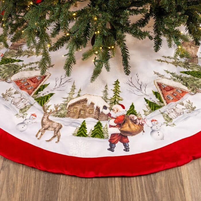 Retro Patterned Tree Skirt 48