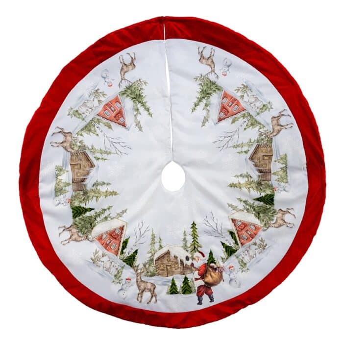 Retro Patterned Tree Skirt 48 Whole Skirt