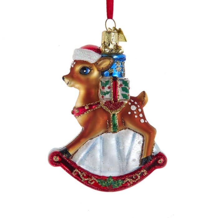Rocking Holiday Reindeer Ornament