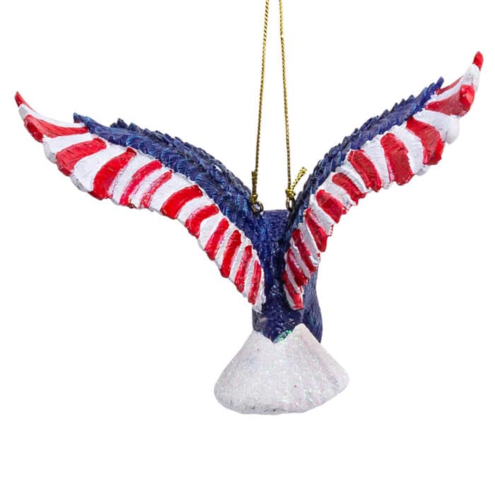 Stars and Stripes Eagle Ornament Rear