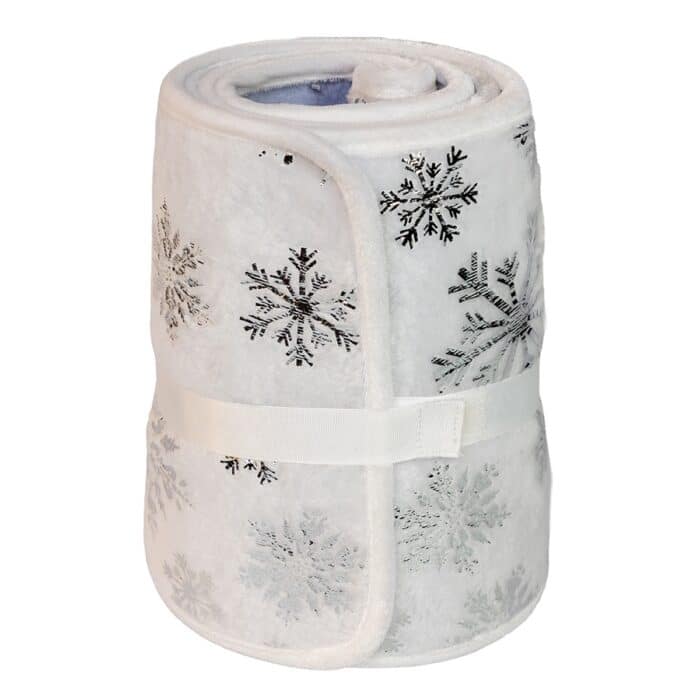 White Snowflake Tree Collar 24 Rolled
