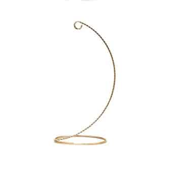 Gold Twisted Metal Ornament Stand