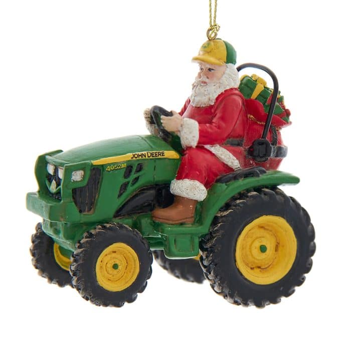 John Deere™ 4052m Compact Tractor with Santa Ornament