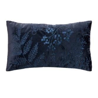 Blueberry Embroidered Decorative Pillow