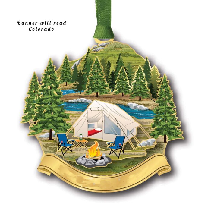 Colorado Camping Site Ornament