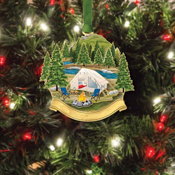 Colorado Camping Site Ornament Glamour
