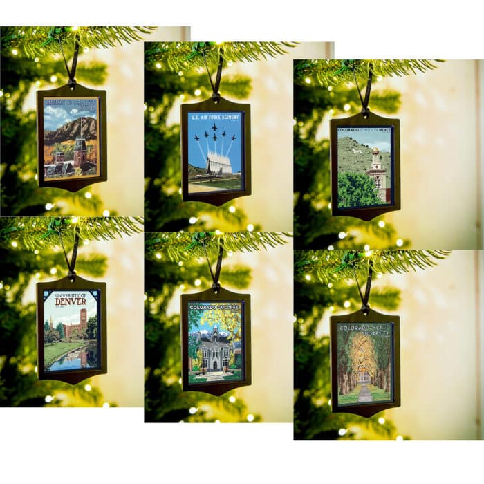 Colorado University or College Ornaments by Julie Leidel