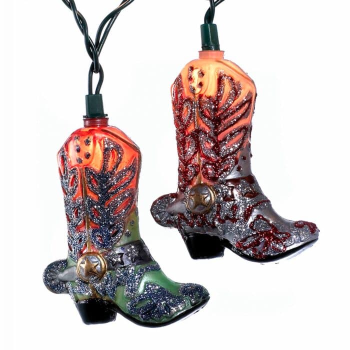 Cowboy Boots with Glitter Light Set