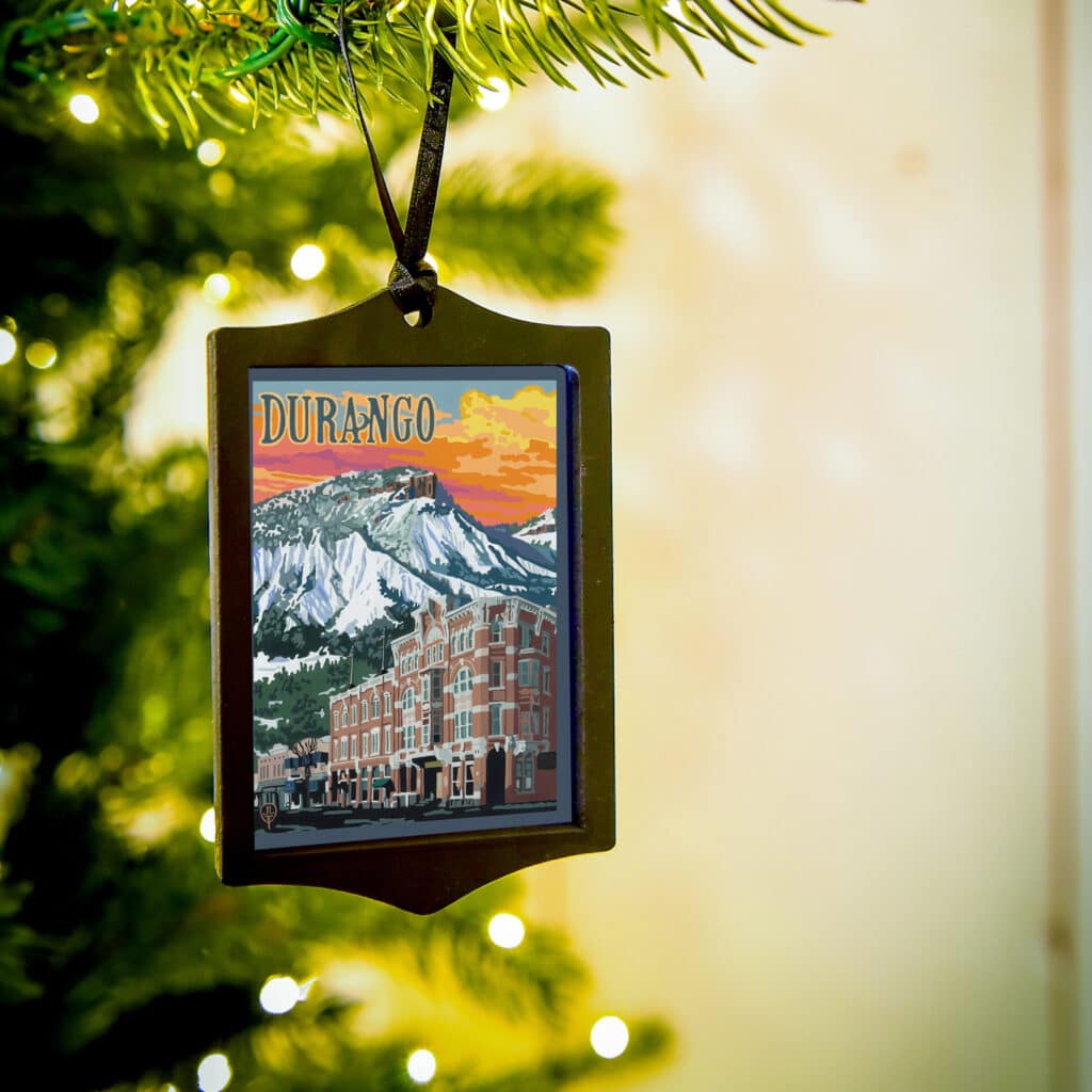Durango Colorado Ornament by Julie Leidel