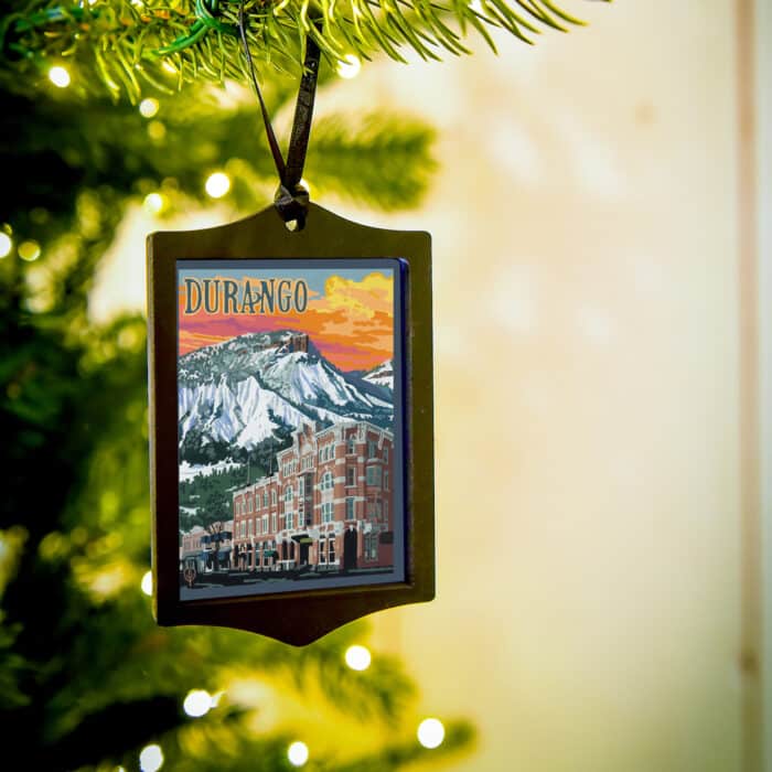 Durango Colorado Ornament by Julie Leidel