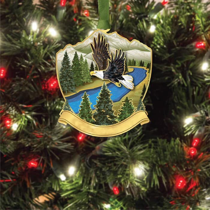 Eagle in Flight Ornament Glamour