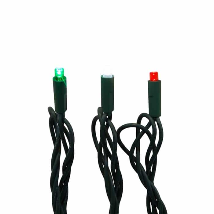 Frosted Red Green Pure White 5mm Led Lights Close Up