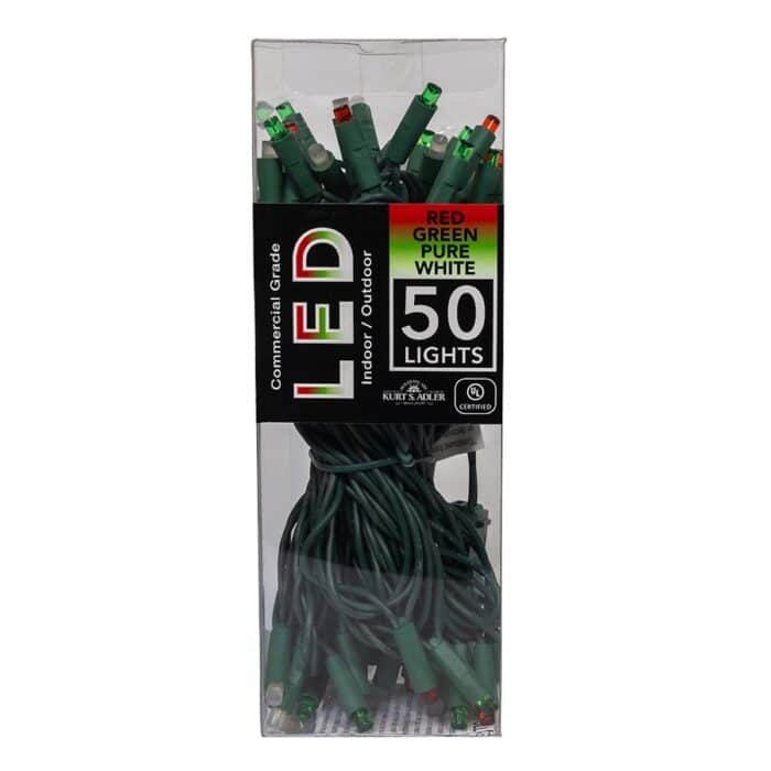 Frosted Red Green Pure White 5mm Led Lights Package