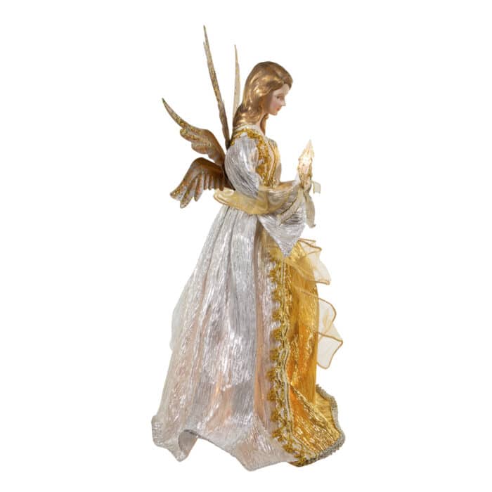 Golden Winged Angel Tree Topper Side
