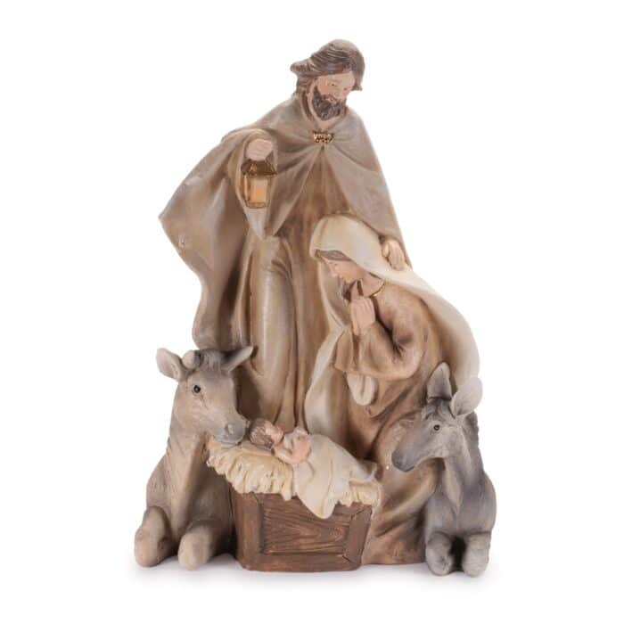 Holy Family With Animals Nativity