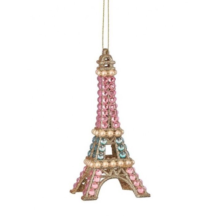 Jeweled Eiffel Tower Ornament