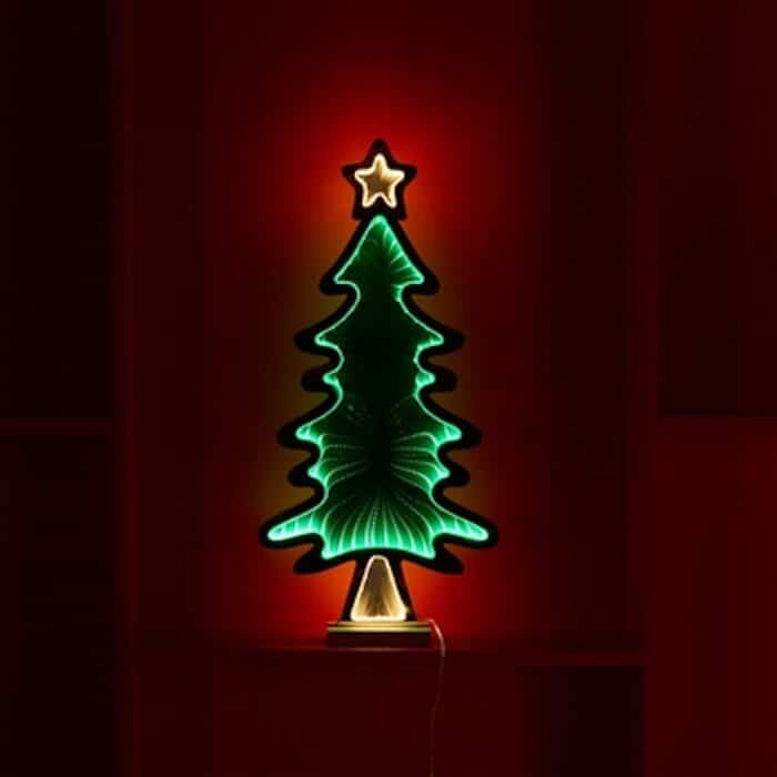 Modern Christmas Tree Infinity Lit Decor Lit