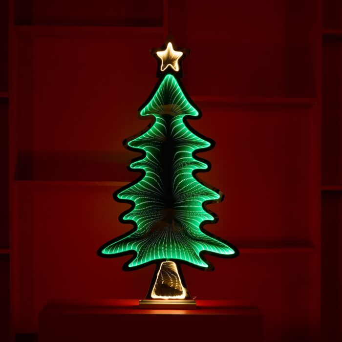 Modern Look Christmas Tree Infinity Lit Decor Lit