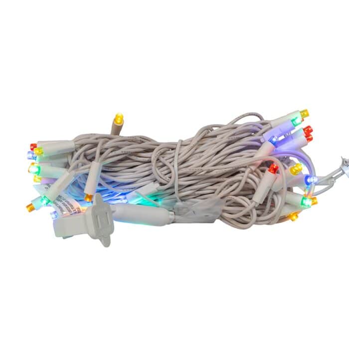Multicolor 5mm Led Lights White Wire Bundle