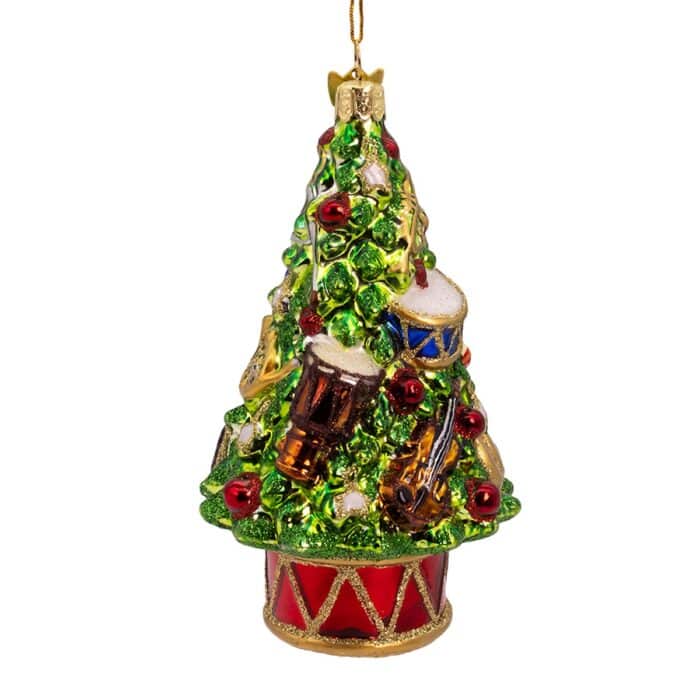 Musical Christmas Tree Ornament Back