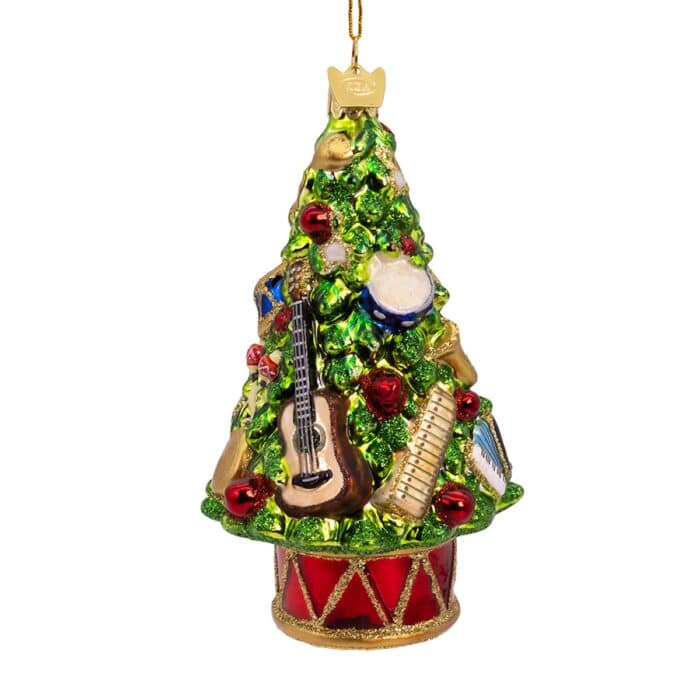 Musical Christmas Tree Ornament Side