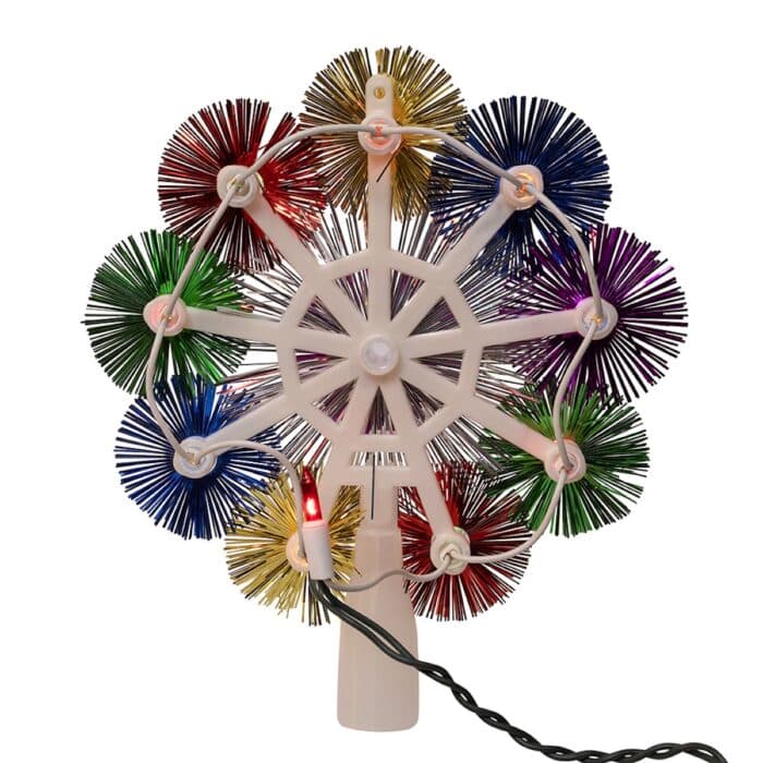 Retro Multi Color Starburst Treetop Back