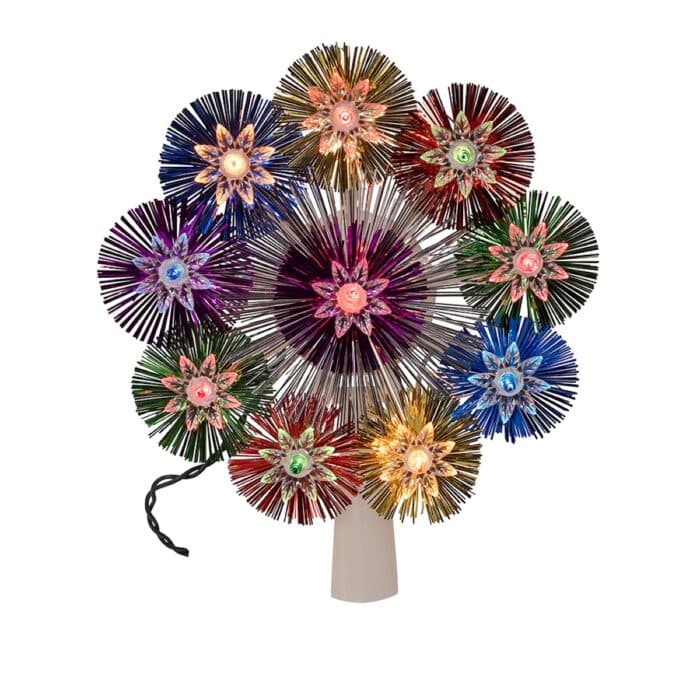 Retro Multi Color Starburst Treetop Colors
