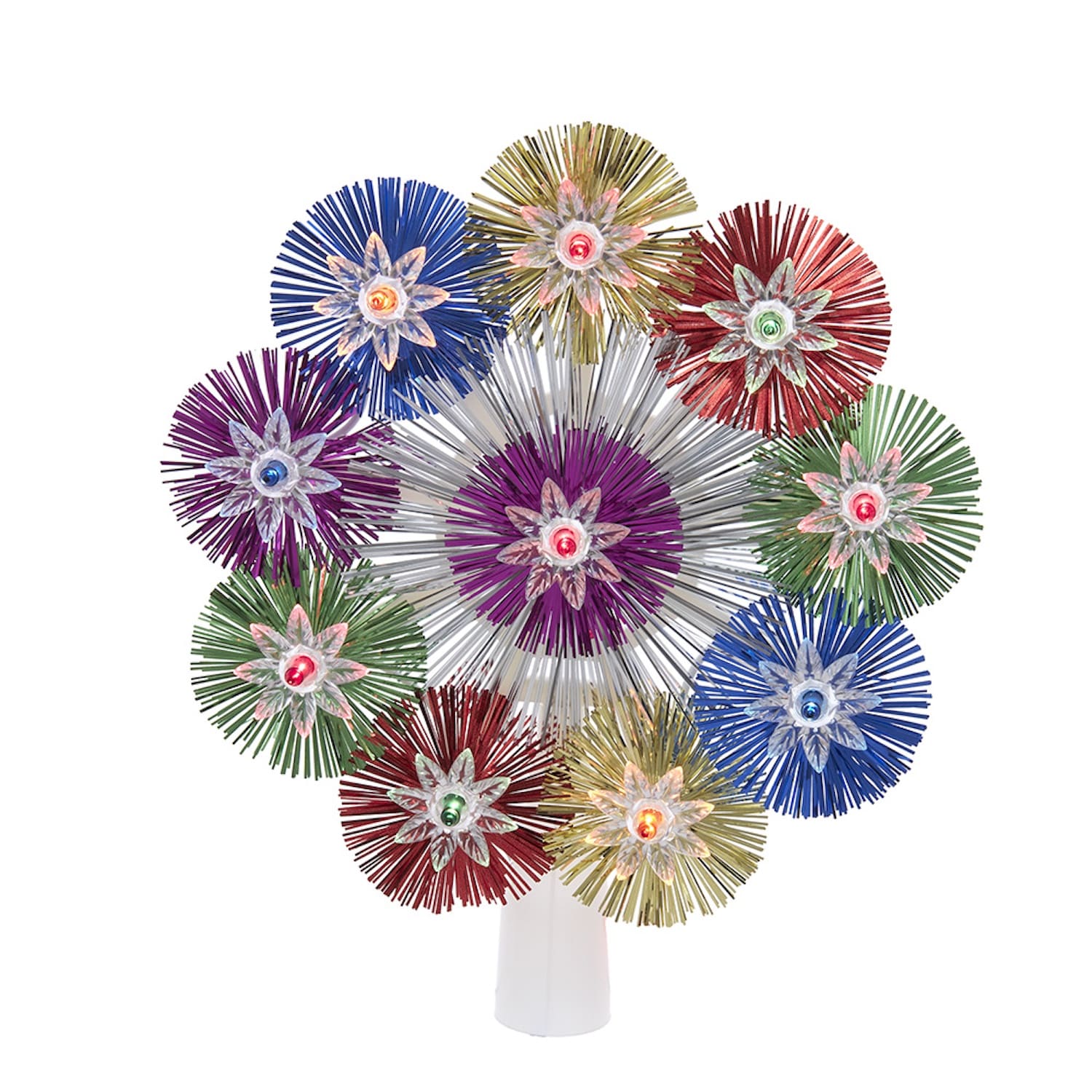 Retro Multi Color Starburst Treetop -