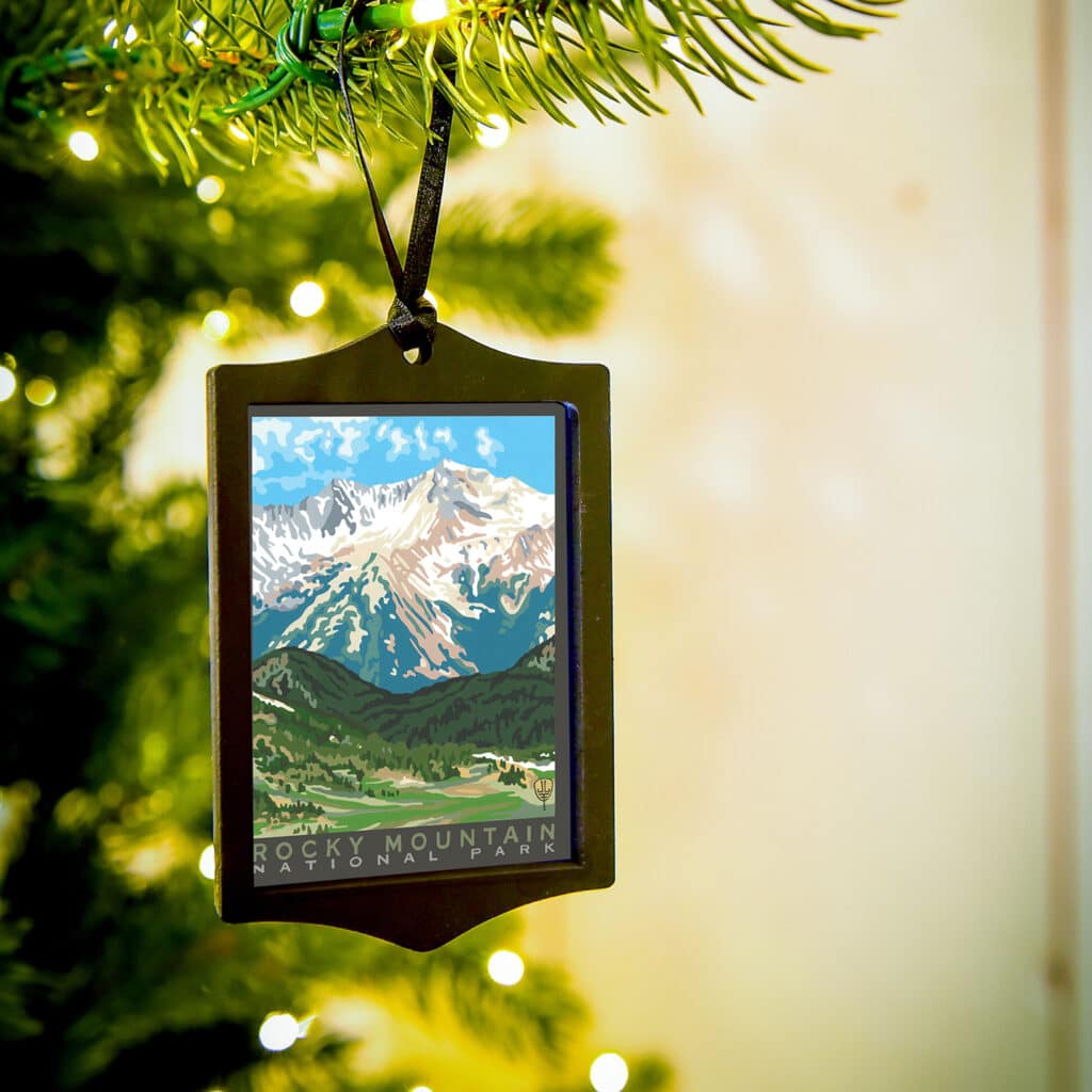 Rocky Mountain National Park Colorado Ornament by Julie Leidel