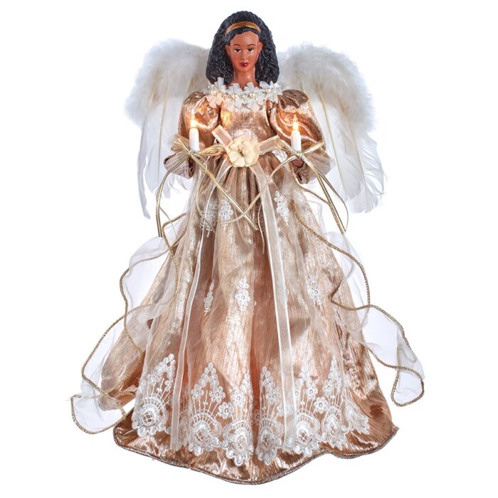 Rose Gold Gown Angel Tree Topper