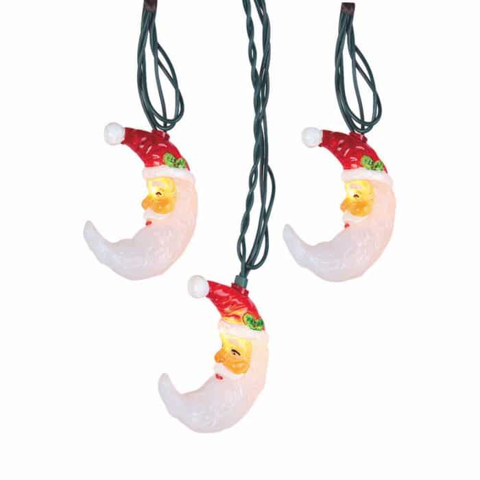 Santa Moon Face Light Set