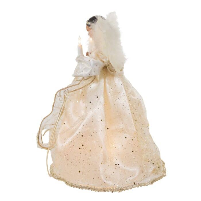 Sparkle Gown Angel Tree Topper Side