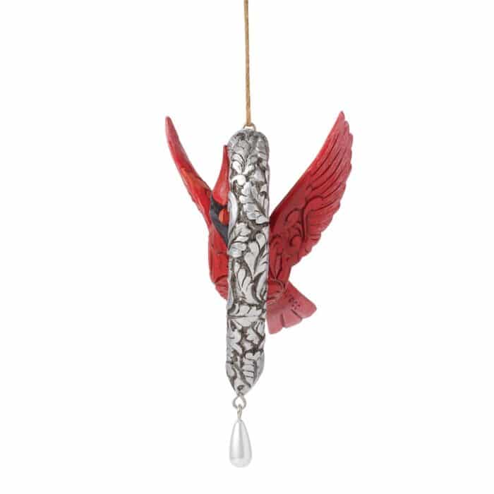 Caring Cardinal Heart Ornament by Jim Shore Side