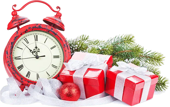 Christmas shipping countdown clock for St. Nick's Christmas Store
