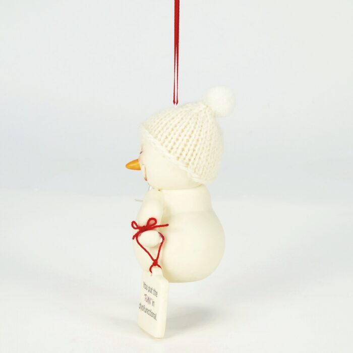 Fun in Dysfunction Snowpinion Ornament Side