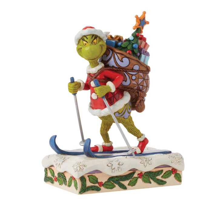 Grinch Cross Country Skiing by Jim Shore