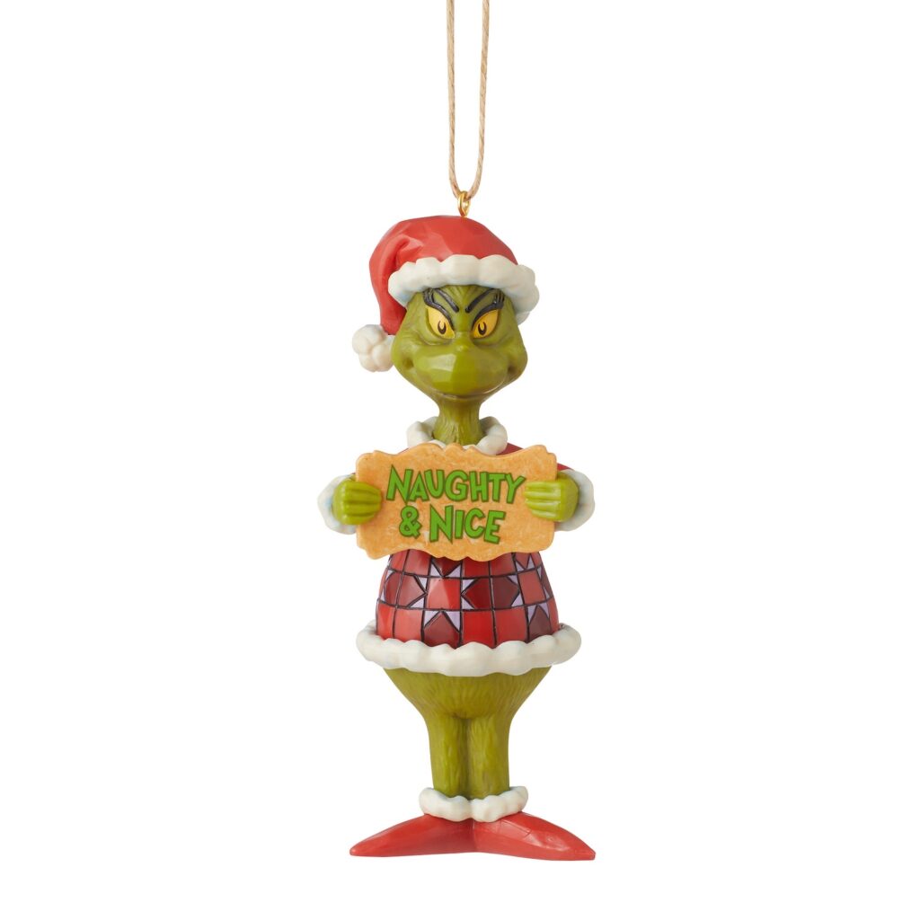 Grinch Naughty Nice Ornament by Jim Shore