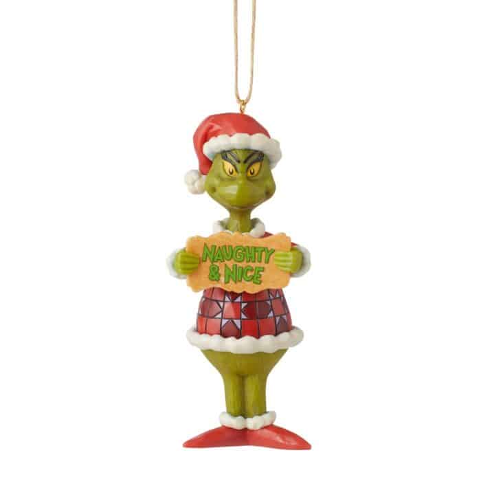 Grinch Naughty Nice Ornament by Jim Shore