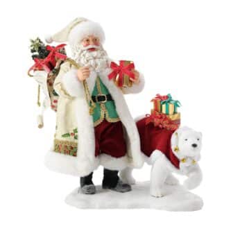 Polar Pair Santa Figurine