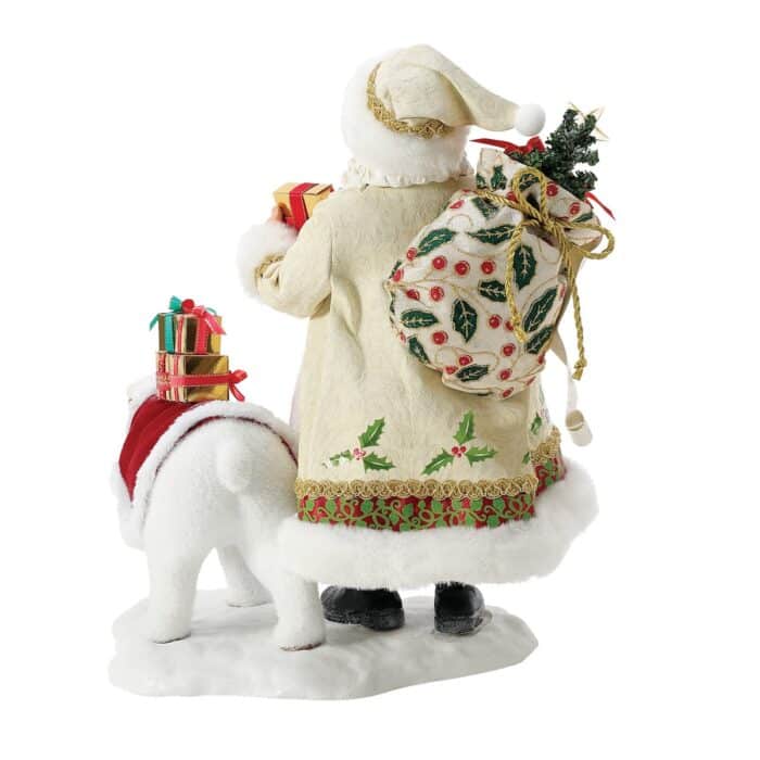 Polar Pair Santa Figurine Back