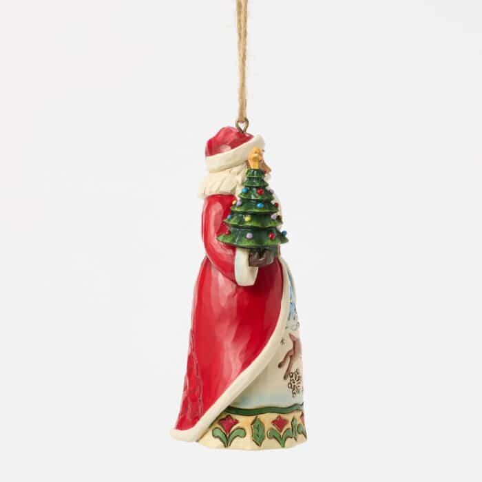 Santa Vintage Look Ornament by Jim Shore Side