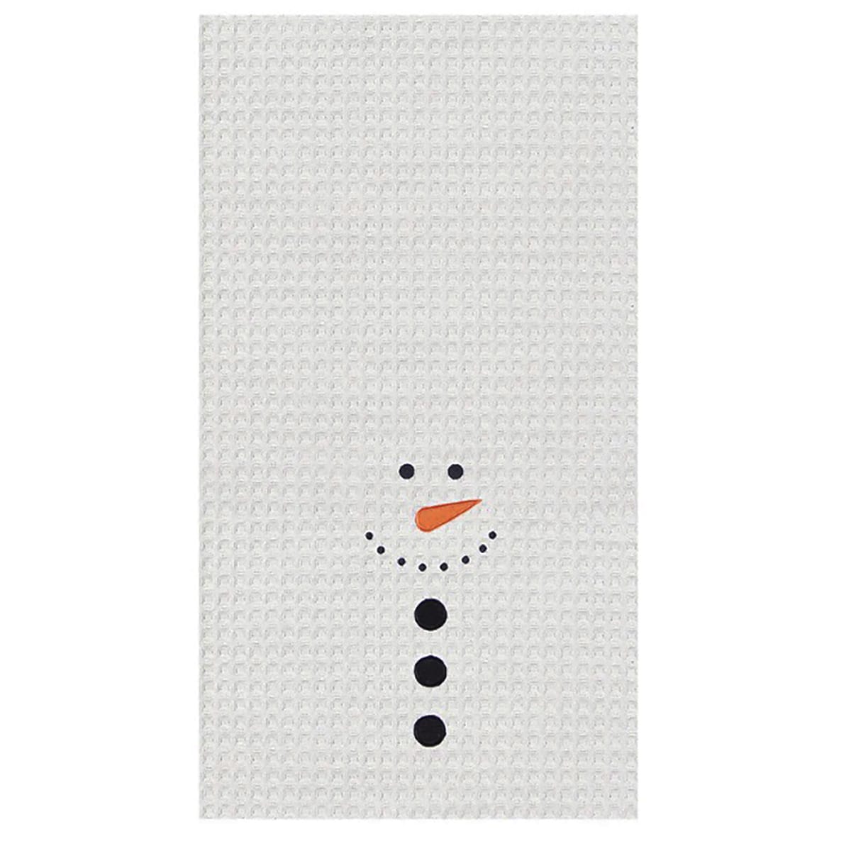 Snowman Face Kitchen Towel