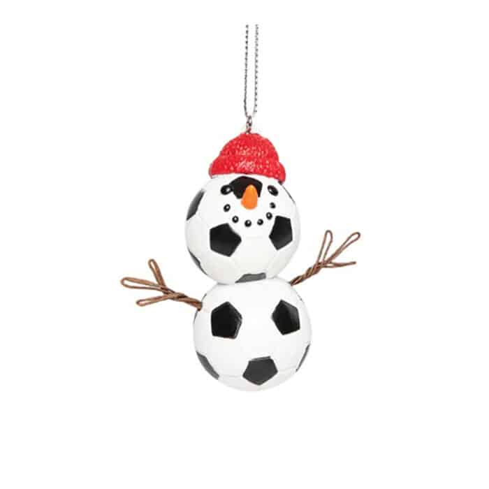 Snowman Sport Ball Ornament Soccer