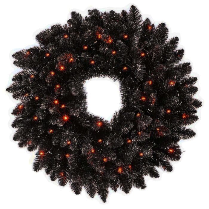 Black Forest Wreath Lit or Unlit Led