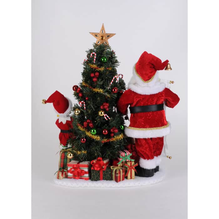 Christmas Presents Santa Lighted by Karen Didion Back
