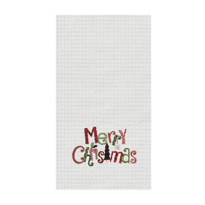 Festive Merry Christmas Kitchen Towel